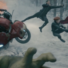 Avengers: Age of Ultron - Un momento di una spettacolare sequenza d'azione
