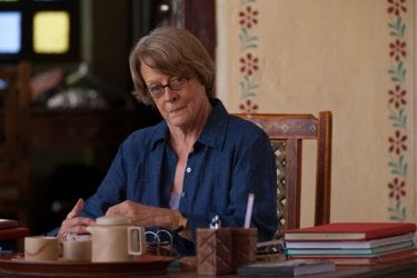 Ritorno al Marigold Hotel: Maggie Smith nei panni di Muriel, la co-proprietaria del Marigold, in una scena del film