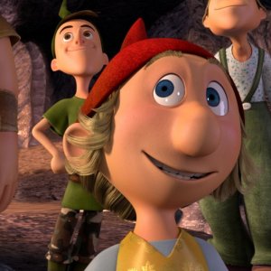 I 7 Nani: l'adorabile Bobo in una scena del film d'animazione