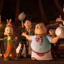 I 7 Nani: i nani in cucina in una simpatica scena del film d'animazione