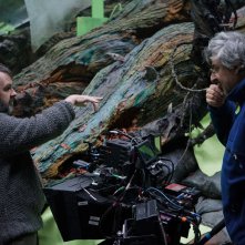 Lo Hobbit: un viaggio inaspettato - Peter Jackson col direttore della fotografia Andrew Lesnie