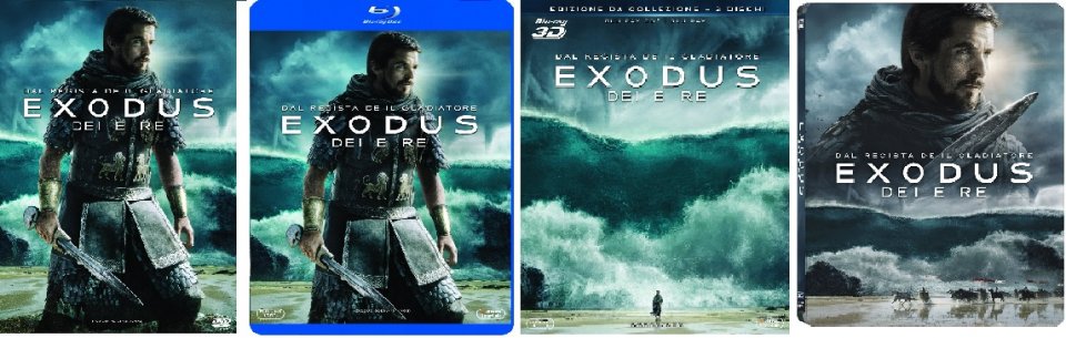 Le cover homevideo di Exodus - Dei e Re