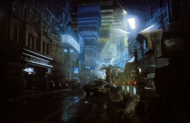 Una visuale futuristica di BLADE RUNNER