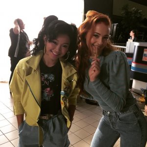 X-Men: Apocalypse: Lana Condor e Sophie Turner sul set del film
