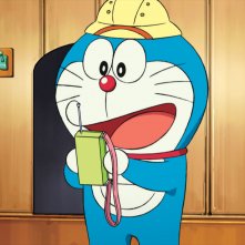 Doraemon Il Film - Le Avventure di Nobita e dei Cinque Esploratori: Doraemon in una scena del film animato