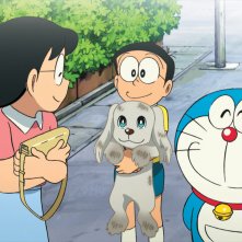 Doraemon Il Film - Le Avventure di Nobita e dei Cinque Esploratori: Nobita e Doraemon in una scena del film animato