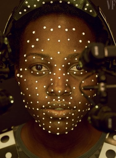 Star Wars: Episodio VII - Il Risveglio della Forza - Lupita Nyong'o durante le riprese