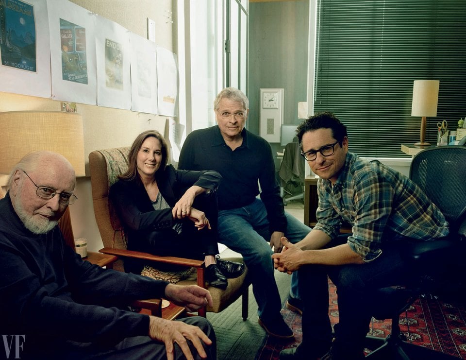 Star Wars: Episodio VII - Il Risveglio della Forza - Il regista J.J. Abrams e il suo team in una foto di Vanity Fair