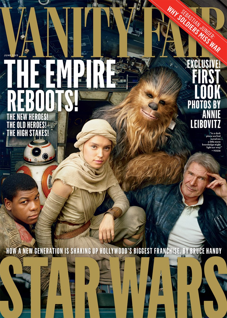 Star Wars: ep. VII - il risveglio della forza: la cover di Vanity Fair USA