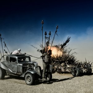 Mad Max: Fury Road, una scena tratta dal film d'avventura fantascientifico