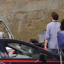 Inferno: Fortunato Cerlino si rilassa prima di un ciak da Palazzo Vecchio