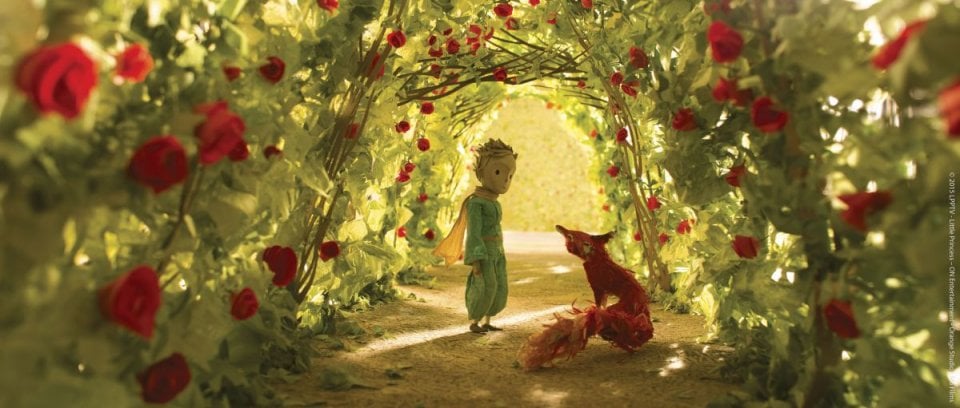 Il Piccolo Principe: il piccolo principe con la volpe in una scena del film d'animazione