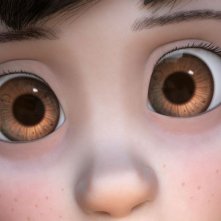 Il Piccolo Principe: lo sguardo sveglio della bambina protagonista in una scena del film