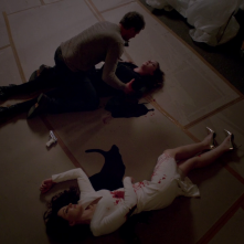 Revenge: Madeleine Stowe, James Tupper ed Emily VanCamp in Two graves