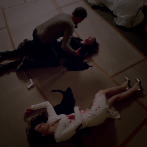 Revenge: Madeleine Stowe, James Tupper ed Emily VanCamp in Two graves