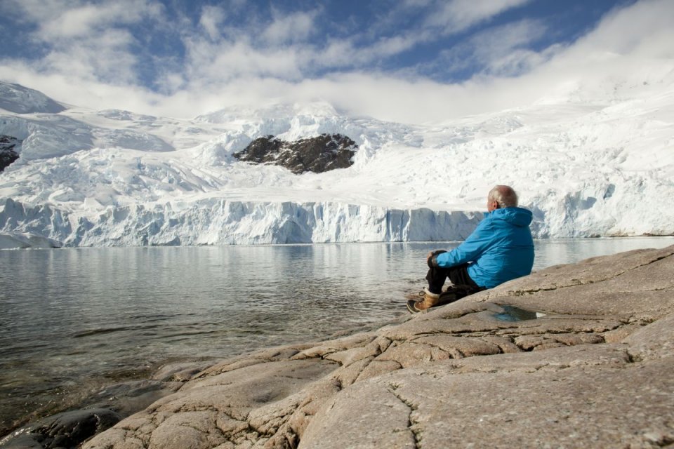 Ice and the Sky: il climatologo e studioso dell'Antartide Claude Lorius in una scena del documentario