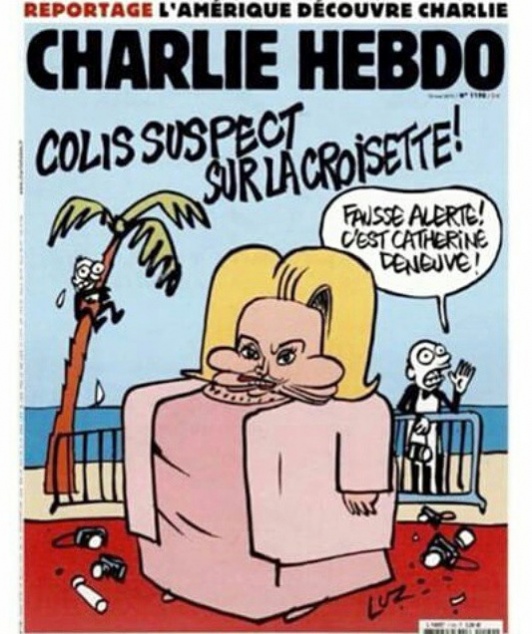 Standing Tall: una vignetta di Charlie Hebdo realizzata da Luz ironizza su Catherine Deneuve