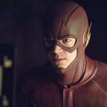 Arrow: Grant Gustin in una scena dell'episodio My Name Is Oliver Queen