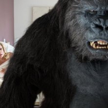 Dio esiste e vive a Bruxelles: in secondo piano, Catherine Deneuve in una curiosa scena del film di Jaco Van Dormael