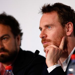 Macbeth a Cannes 2015: Michael Fassbender durante l'incontro stampa 