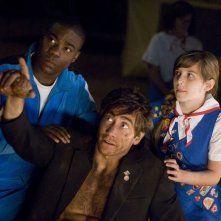Accidental Love: Jake Gyllenhaal con Tracy Morgan e Olivia Crocicchia in una scena del film