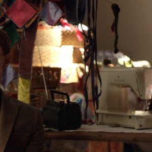 Io, Arlecchino: Giorgio Pasotti con Lunetta Savino in una scena del film