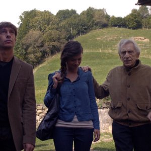 Io, Arlecchino: Giorgio Pasotti con Roberto Herlitzka e Valeria Bilello in una scena