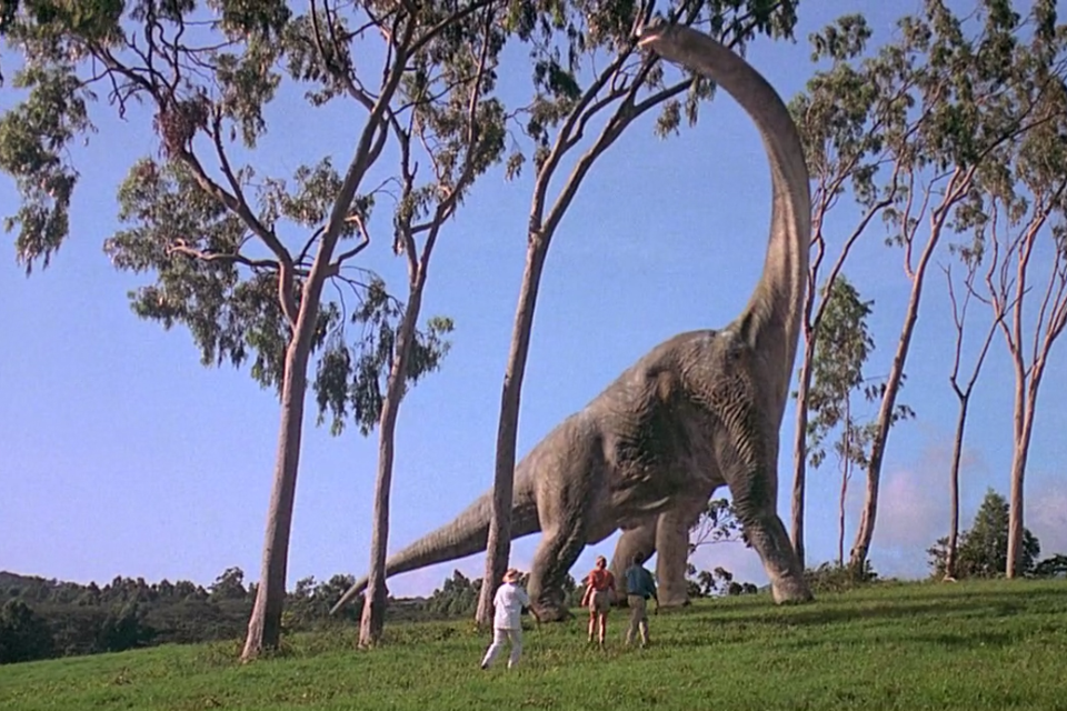 Jurassic Park: la prima apparizione del Brachiosauro