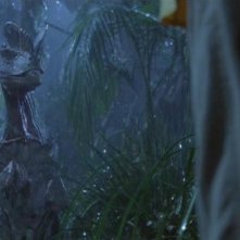 Jurassic Park: un'immagine del dilofosauro