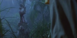 Jurassic Park: un'immagine del dilofosauro