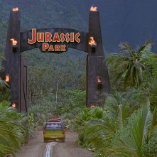 Una scena di Jurassic Park