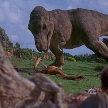Una scena di Jurassic Park