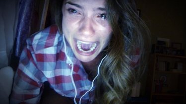 Unfriended: Shelley Hennig in a disturbing image from the film