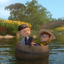 Albert e il diamante magico: Albert e Egon si rilassano in barca in una scena del film