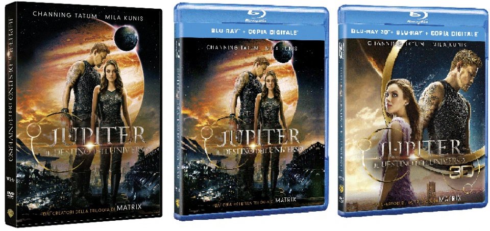 Le cover homevideo di Jupiter - Il Destino dell'Universo