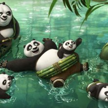 Kung Fu Panda 3: una simpatica immagine ambientata nel villaggio dei panda