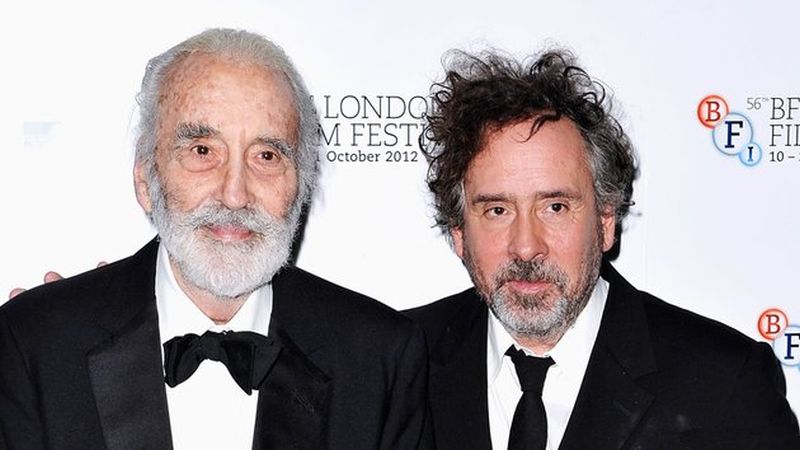 Christopher Lee e Tim Burton al London Film festival