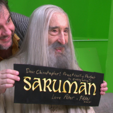 Lo Hobbit: La battaglia delle cinque armate: Peter Jackson festeggia Christopher Lee