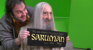 Lo Hobbit: La battaglia delle cinque armate: Peter Jackson festeggia Christopher Lee