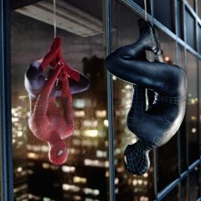 Tobey Maguire in una scena di Spider-Man 3, regia di Sam Raimi