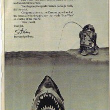 Spielberg si congratula con Lucas per il successo di Star Wars che supera Lo squalo