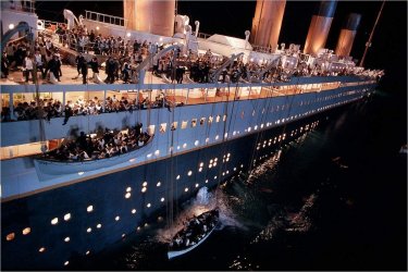 Una scena di Titanic