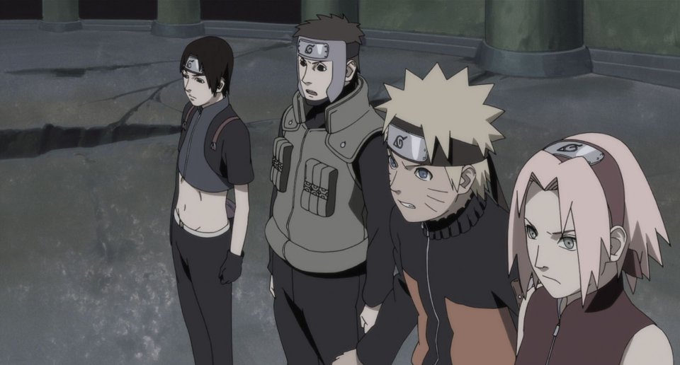 Naruto Shippuden - Il film: La torre perduta, Naruto con la sua squadra in un'immagine del film