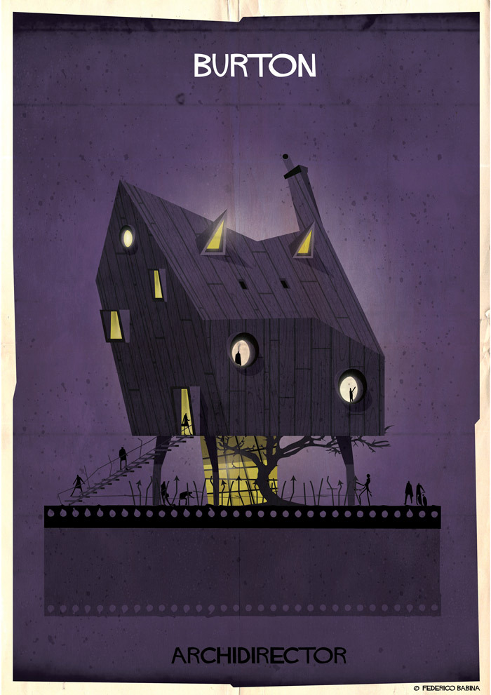 Federico Babina, la casa ispirata a Tim Burton