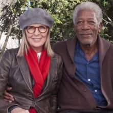 Ruth & Alex - L'amore cerca casa: Morgan Freeman e Diane Keaton sorridono felici in una scena del film