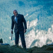Big Game - Caccia al Presidente: Samuel L. Jackson in azione in una scena del film