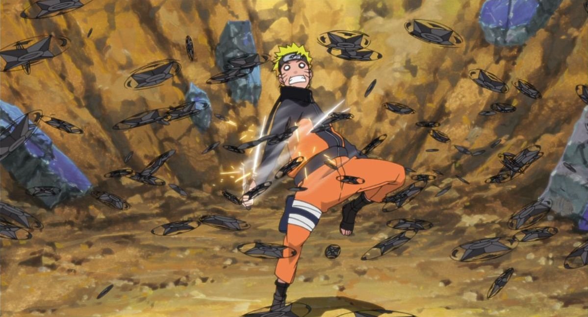 Una scena di Naruto