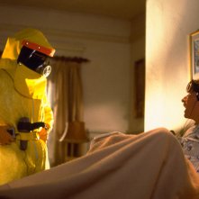 Ritorno al futuro: Michale J. Fox e Crispin Glover in una scena dle film