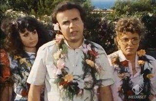 Jerry Calà con Gegia e Jenny Tamburi in Professione vacanze