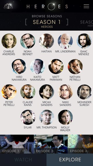 Heroes Reborn: un nuovo screenshot della app dedicata allo show